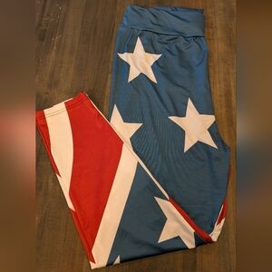 NWOT American Flag Leggings